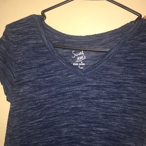 Sweet teas Blue dressy t shirt